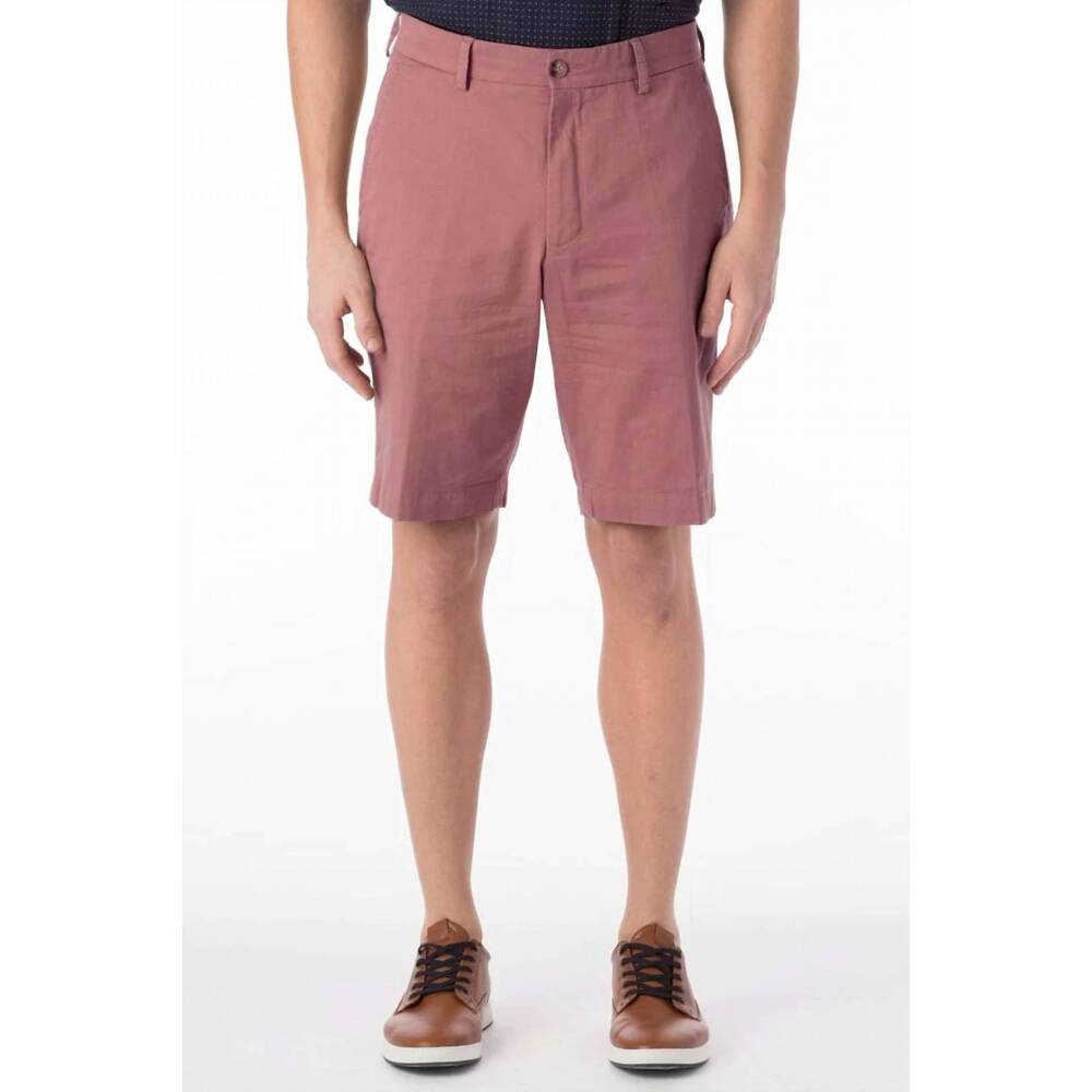 NEW BALLIN broken twill stretch cotton shorts in salmon
